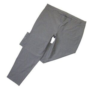 NWT Eileen Fisher Slim Ankle in Slate Washable Stretch Crepe Pull-on Pants 1X